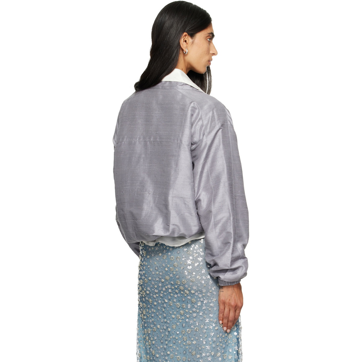 RESCHA SSENSE Exclusive Silver Khel Jacket