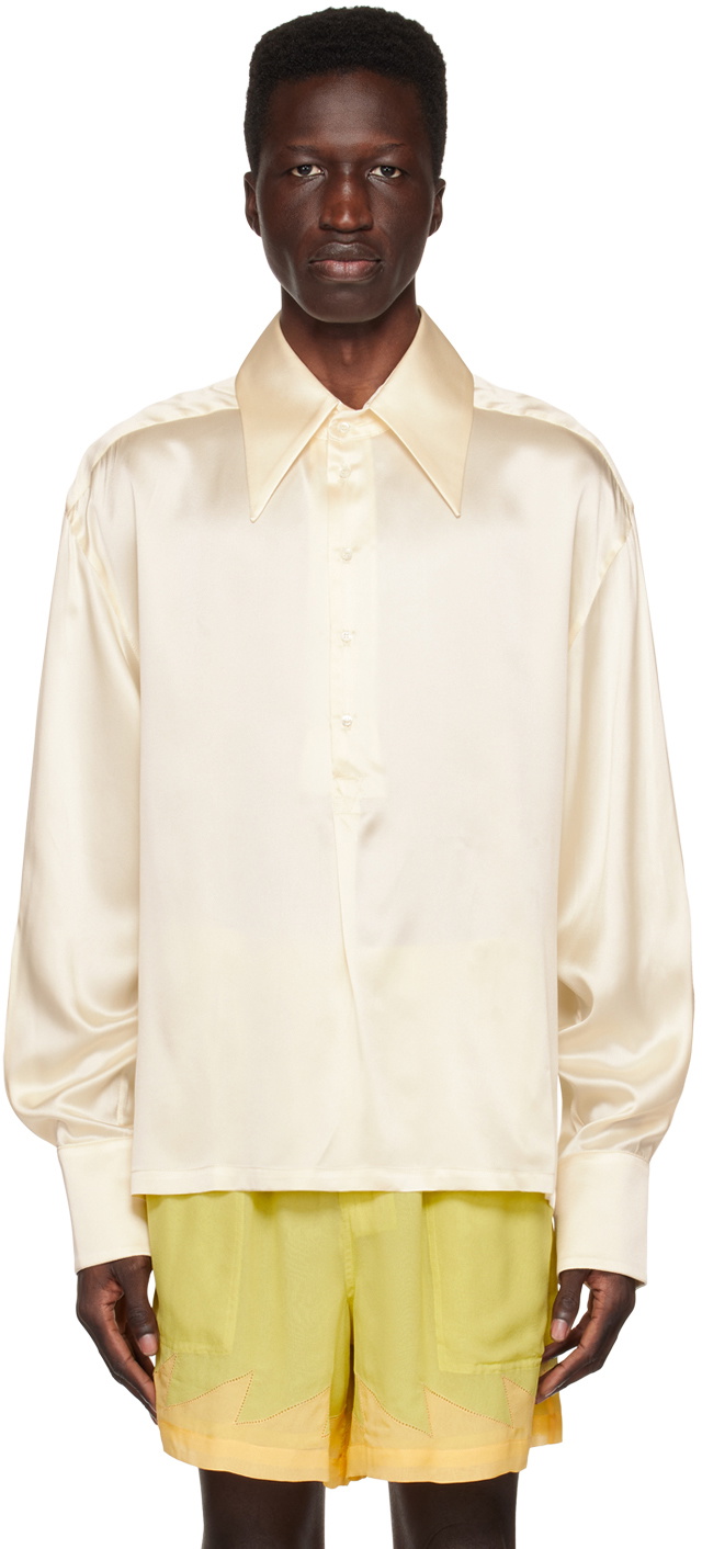 S.S.Daley Off-White Spread Collar Shirt