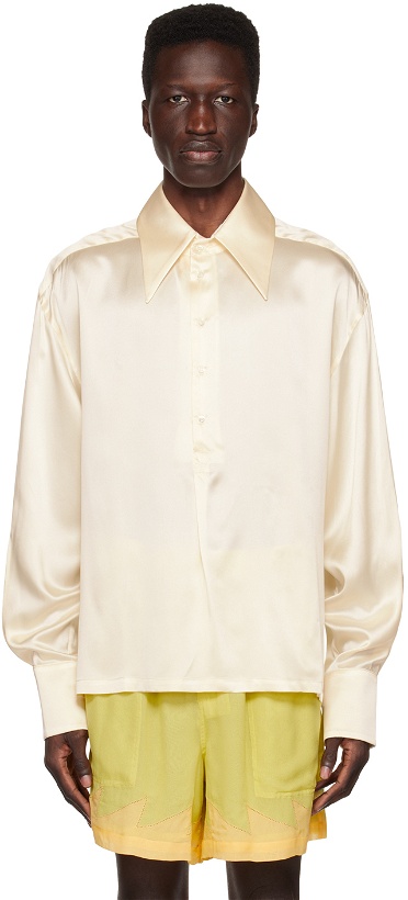Photo: S.S.Daley Off-White Spread Collar Shirt