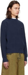 Maison Kitsuné Navy Bold Fox Head Sweater