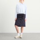 Gramicci Women's Quilted Thermal Midi Skirt in Navy