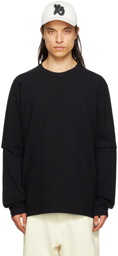 Y-3 Black Layered Long Sleeve T-Shirt