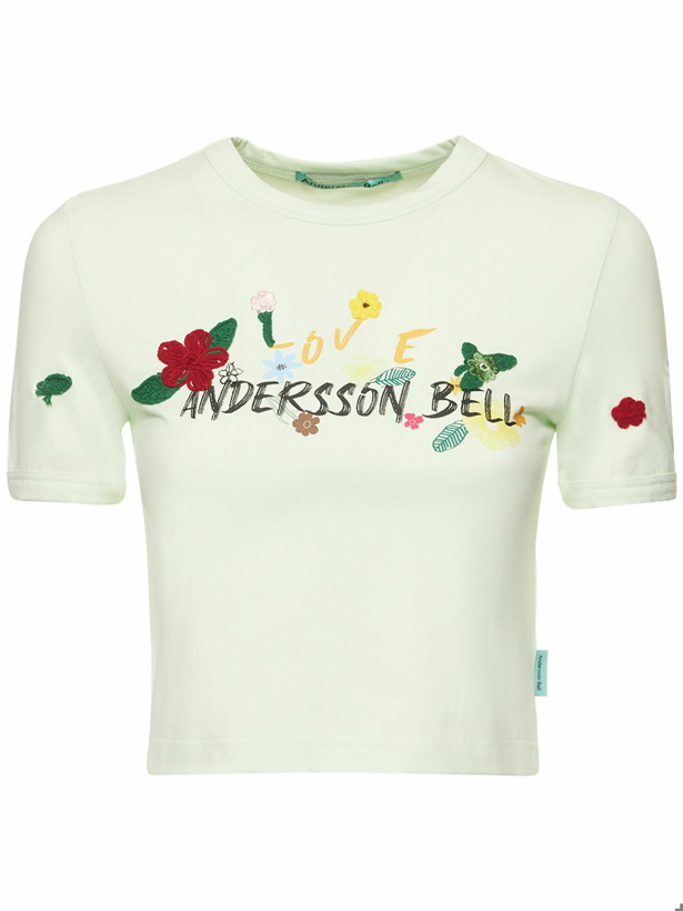Photo: ANDERSSON BELL - Dasha Flower Garden Logo Cotton T-shirt