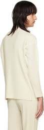 HOMME PLISSÉ ISSEY MIYAKE Off-White Pleats Turtleneck