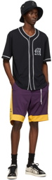 mastermind WORLD Purple Polyester Shorts