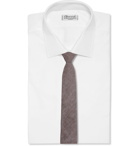 Brunello Cucinelli - 5cm Puppytooth Linen and Silk-Blend Tie - Men - Beige