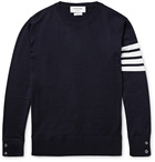 Thom Browne - Striped Merino Wool Sweater - Men - Navy