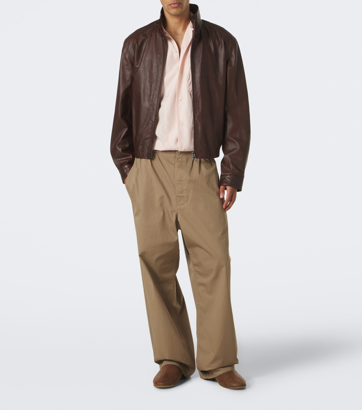 Sabah Shearling-lined leather mules