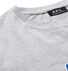 A.P.C. - Gael Logo-Appliquéd Cotton-Jersey T-Shirt - Gray
