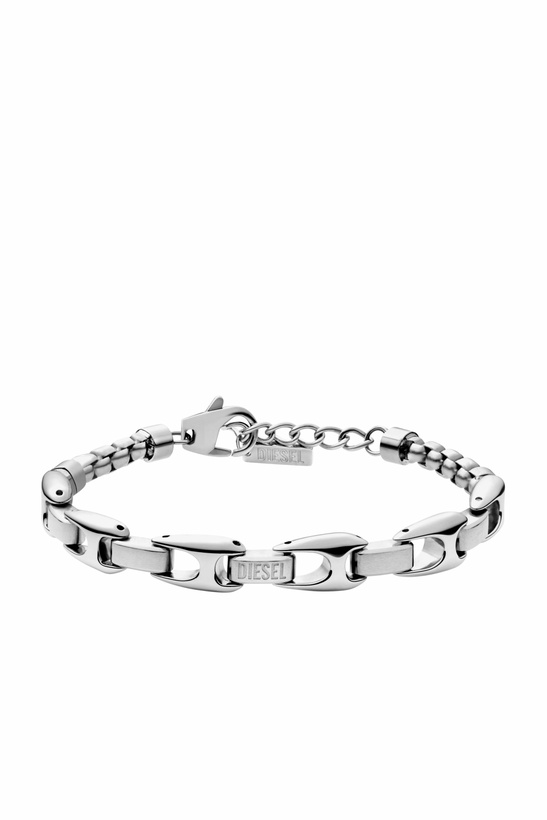 Photo: Diesel Stainless steel chain bracelet - Bracelets - Unisex - Silver