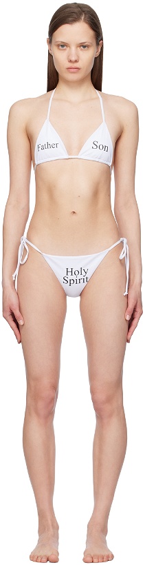 Photo: Praying SSENSE Exclusive White Holy Trinity Bikini