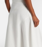 Khaite Artin cotton midi skirt