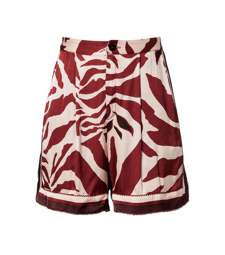 Photo: Poupette St Barth Isabelle printed satin shorts