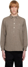 Taiga Takahashi Brown Patch Pocket Shirt