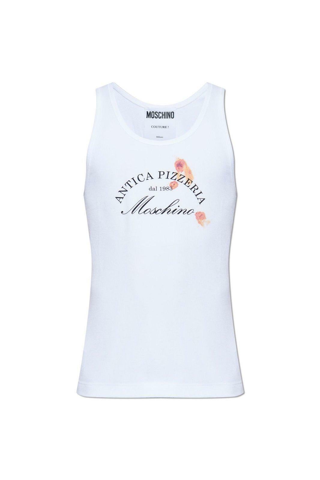 Moschino Antica Pizzeria Knit Tank Top