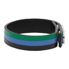 Marni Green and Blue Leather Bracelet