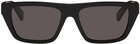 Bottega Veneta Black Rectangular Sunglasses