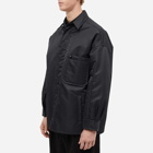 Valentino Men's Padded Nylon Overshirt in Nero