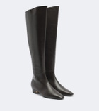 Aeyde Ilaria leather over-the-knee boots