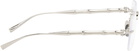 Gucci Silver Rectangular Glasses