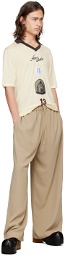 Acne Studios Beige Embroidered Trousers