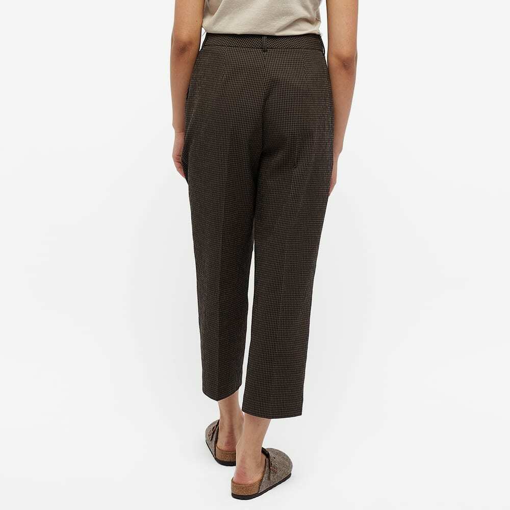 YMC Women's Market Trouser in Brown-Black YMC