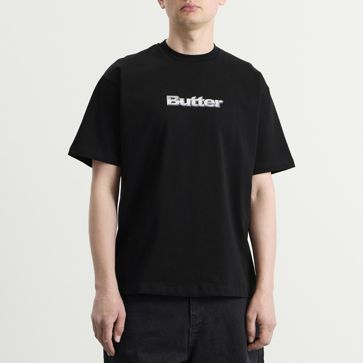 Butter Goods Men's Alloy Logo T-Shirt in Black