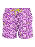 MC2 Saint Barth Man Light Fabric Swim Shorts With Crabs Print