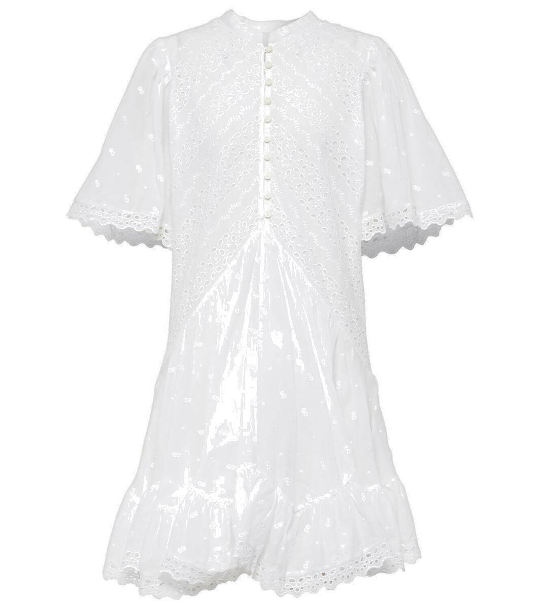 Marant Etoile Slayae embroidered cotton minidress Isabel