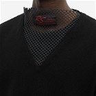 Raf Simons Men's Loose Fit V-Neck Knit in Black
