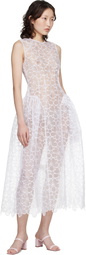 Cecilie Bahnsen White CBcate Midi Dress