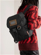 Acne Studios - Logo-Embossed Suede-Trimmed Nylon-Ripstop Backpack