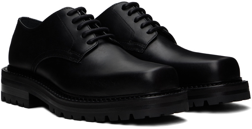 Dries Van Noten Black Leather Derbys
