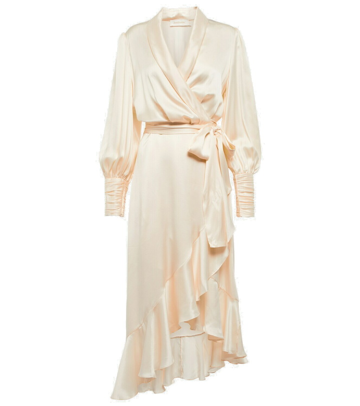 Photo: Zimmermann - Silk satin wrap midi dress