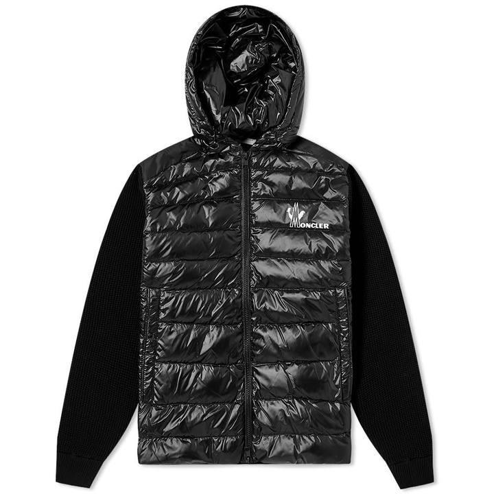 Photo: Moncler Down Knitted Hood Cardigan