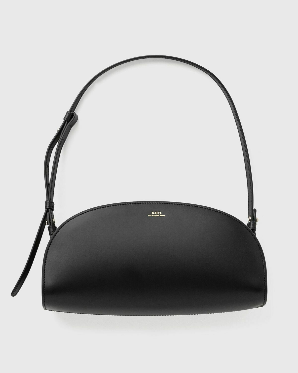 A.P.C. DEMI-LUNE SHOULDER HANDBAG Black Women