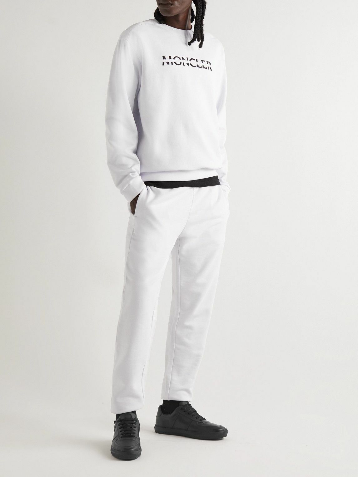 Moncler - Neue York Logo-Appliquéd Leather Sneakers - Black Moncler - Neue York Logo-Appliquéd Leather Sneakers - Black
