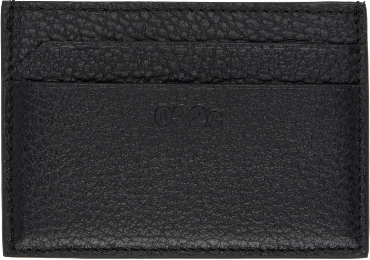 032c Black Embossed-Logo Card Holder