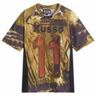 Paolina Russo Women's Sport Loose Fit Short Sleeve Top in Mustard