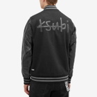 Ksubi Men's 1999 King Letterman Varsity Jacket in Black