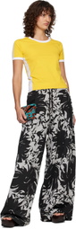 Dries Van Noten Black & White Loose Sweatpants