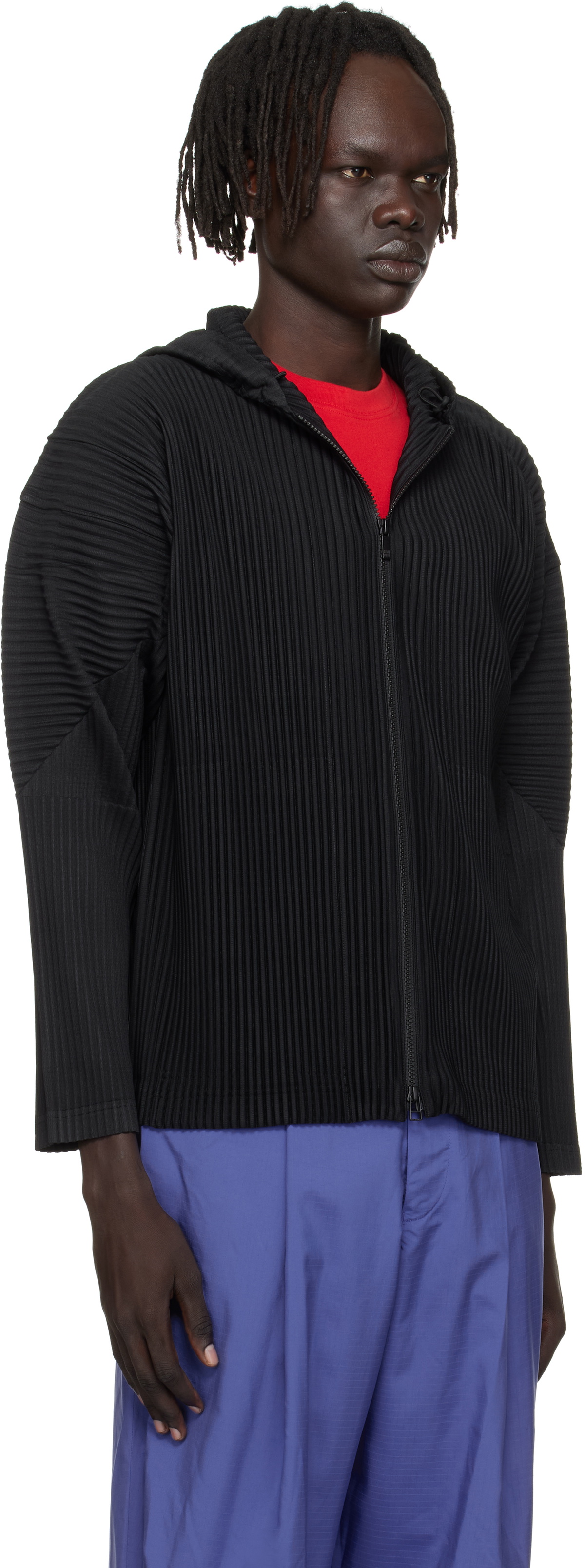 HOMME PLISSÉ ISSEY MIYAKE Black Monthly Color June Hoodie