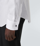 Giorgio Armani Pleated cotton tuxedo shirt