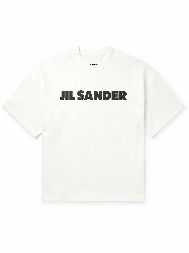 Photo: Jil Sander - Logo-Print Cotton-Jersey T-Shirt - White