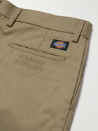 Wacko Maria - Dickies Straight-Leg Pleated Twill Trousers - Neutrals