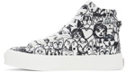 Givenchy White & Black Chito Edition City High-Top Sneakers