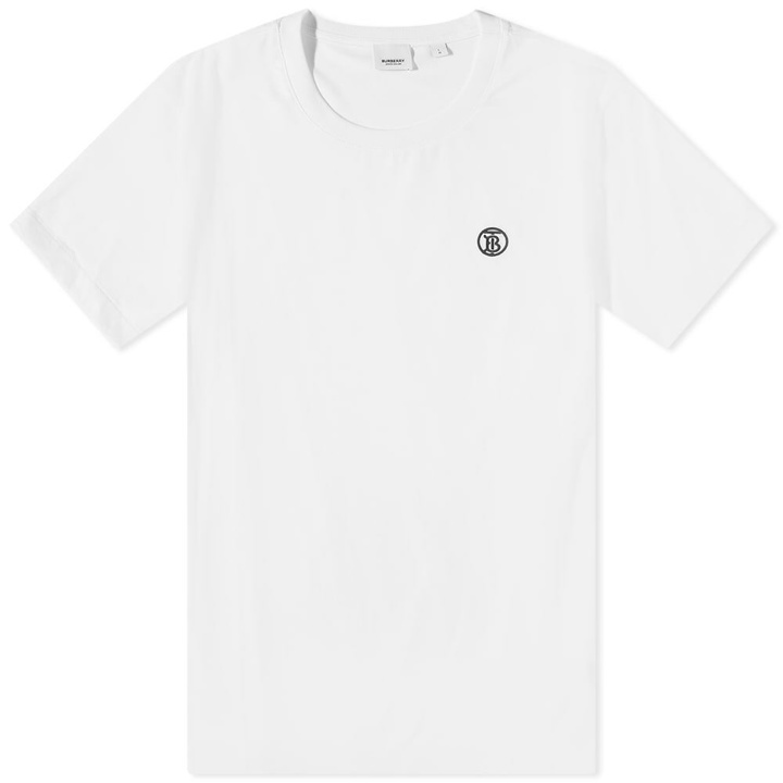 Photo: Burberry Men's Parker TB Circle Logo T-Shirt in White
