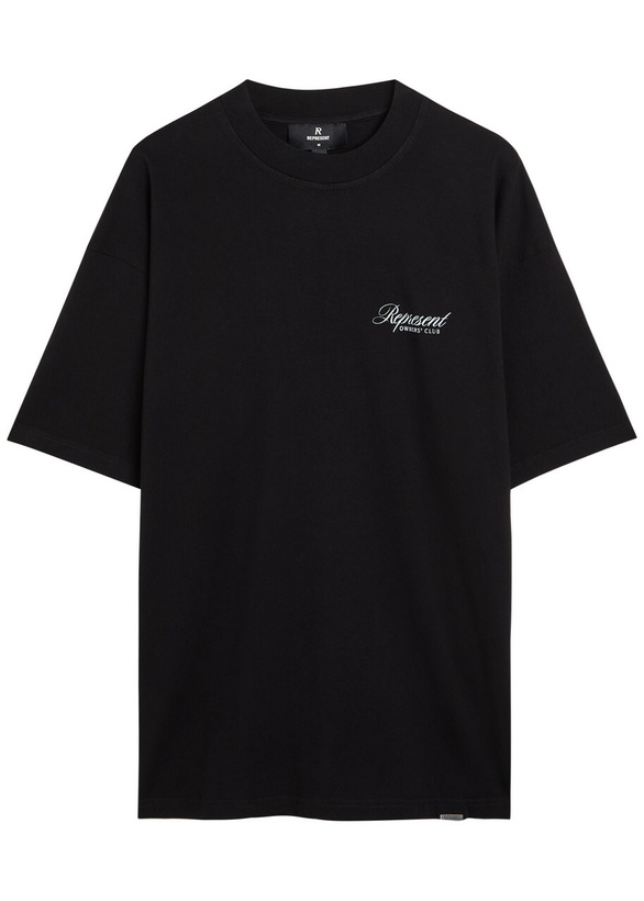 Photo: Represent Owners Club Printed Cotton T-shirt Black