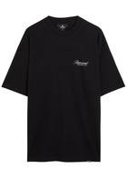 Represent Owners Club Printed Cotton T-shirt Black