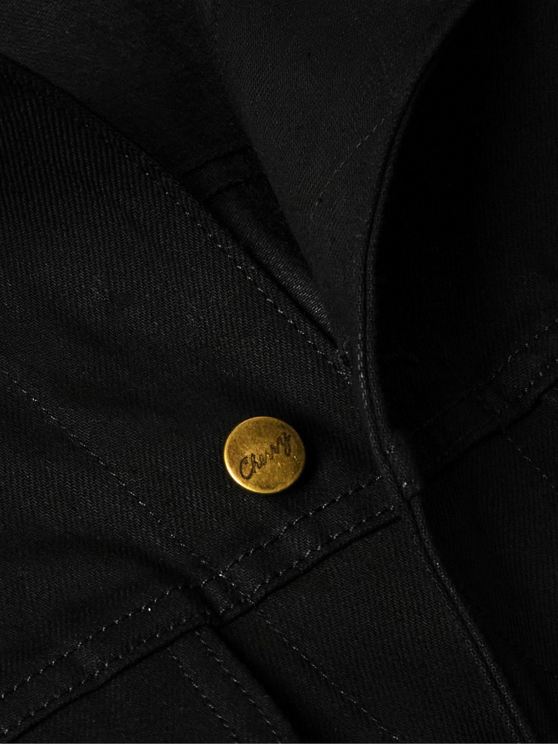 Cherry Los Angeles - Cotton-Blend Corduroy-Trimmed Embellished Denim Jacket - Black